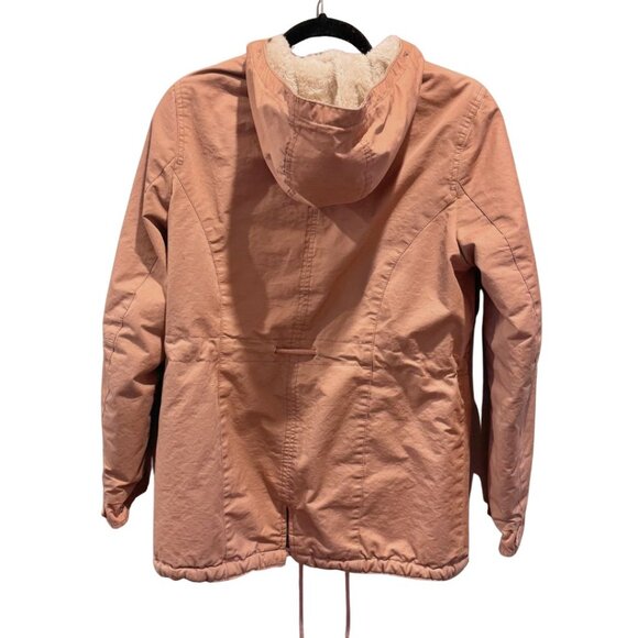 H&M Winter Coat - Dusty Pink Parka - Picture 2 of 2